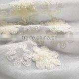 China Wholesale Flower Embroidery Designs White Voile Curtains thumbnail-5