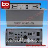 Desktop Pop up Connectors With 2 Power+VGA+3.5 Audio Jack for Meeting Table thumbnail-1