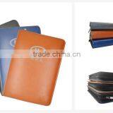 Black pu Leather Zip A4 File Organizer Folder Case With Calculator thumbnail-5