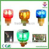 6 Pcs LED Strob Warning Signal Lamp/Barrier Solar Energy Blinker Light thumbnail-6