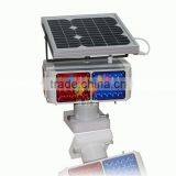 2016 High Solar Powered Red Blue Flashing Warning Light for Road Construction