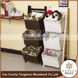 Cute Cane Wicker Basket thumbnail-5