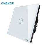 2017 New Design Cnskou Smart Home 1gang1way Glass Panel Touch Light Switch thumbnail-1