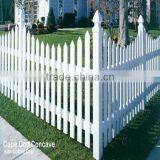 White or Tan Vinyl Fence thumbnail-1