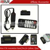 Mini Car LCD FM Transmitter for Iphone 4 Ipad With Handsfree & Charging Function thumbnail-1