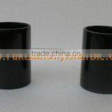 NATURAL JET BLACK MARBLE FLOWER VASES thumbnail-5