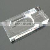 Free Standing Transparent Crystal Ashtray thumbnail-1