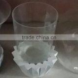 Natural Stone Candle Holder With Clear Glass thumbnail-1