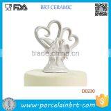 New Ceramic Love Birds Wedding Cake Topper thumbnail-1