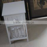 White Wooden Wicker Chest of Drawers ,Wooden Storage Chest thumbnail-4