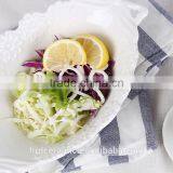 Wholesale 600ml Cheap Customized White Ceramic Baking Sala Bowl thumbnail-4