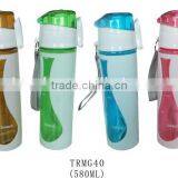 580ml BPA Free Food Safe Plastic Portable Sports Drink Bottle thumbnail-1