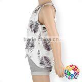 Cheap Baby Girl Summer Clothes Grey Feather Print Tunic and Bloomer Set thumbnail-5