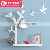 Eco-friendly Tree Shape DIY Coat Clothes Rack Wooden Coat Hanger Wall Mounted Coat Rack thumbnail-2