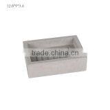 Minimalism Concrete Square Matt Rough Soap Dish Holder for Bathroom Set thumbnail-1