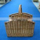 Handmade Wicker Household Decorations Wicker Basket of Fruit Brown Retro Basket Weaving Crafts Basket Spring Outing Picking Bask thumbnail-5