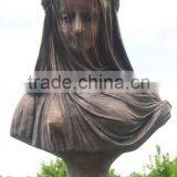New Products Life Size Veilded Lady Bronze Bust Statue thumbnail-1