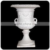 China White Marble Planter Pot VFP-006L thumbnail-2