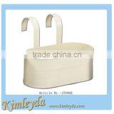 Panited Double Handles Metal Flower Pot thumbnail-1