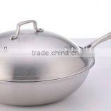 Tri-Layer Non-stick Steel Wok,casserole,chefpan thumbnail-1
