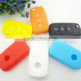 Remote Flip Key FOB Silicone Case Cover for VW Volkswagen New ALL COLORS thumbnail-1