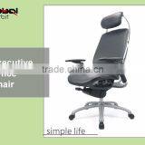 2016 High Quality Black Leather Executive Office Chair With Adjustable Headrest thumbnail-3