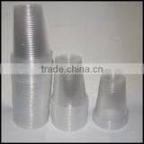 Clear Plastic 7 oz 180ML Disposable Cups Vending Style Drinking Glass thumbnail-1