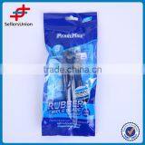 3PCS SWEDEN STAINLESS STEEL TRIPLE BLADE RAZOR RUBBER HANDLE thumbnail-1