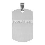 Promotions! Fashion Military Men's Stainless Steel Silver Plain Dog Tag Pendant No Chain Free Shipping thumbnail-4