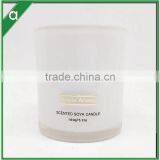 Lily Inner White Glass Jar Scented Soy Wax Candle With Gold Stamping Logo thumbnail-1