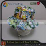 Fashion Bucket Hat With Heat Transfer Printed and String thumbnail-1