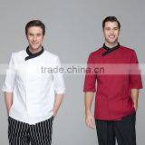 2017 New Trendy Restaurant Uniforms/Waiter/Chef Kitchen Jacket Shirt OEM ODM Offered thumbnail-5
