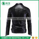 High Quality Mens Black Motorcycle Leather Jacket Online Sale thumbnail-2