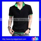 OEM100%Cotton Black Plain Polo Shirts for Man High Quality thumbnail-1