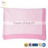 Soft High Quality Cheap Knitted Cashmere Baby Blanket thumbnail-5
