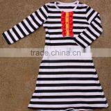 Cotton Long Shirts For Mom Plus Size Stripe Big Size For Lady Spring Blouse For Women White/Black Stripe Summer Long Top thumbnail-1