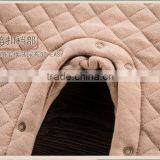 Winter Warm Soft Baby Rompers Sleeveless Natural Colored Cotton Unisex Babysuit thumbnail-6