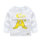 Wholesale Spring Cotton Long Sleeves Boys Kids Round Neck T-shirt thumbnail-3