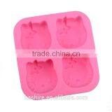 Wholesale High Quantity Eco-friendly Face of Kitty Shape Silicone Chocolate Mould,soap Mold,diy Cake Mould thumbnail-2