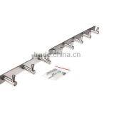 2016 High Quality High Grade Durable New Stainless Steel Coat Robe Hat Clothes Towel 8 Hooks Wall Hanger Rack thumbnail-1