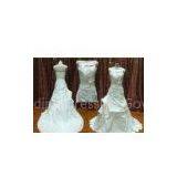 Fashion A Line Bow Tie Taffeta Ivory White Wedding Dress Silhouettes / Bridal Gown thumbnail-1