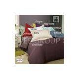 Customized Brown Dyed Solid Color Queen Home Microfiber Bedding Sets thumbnail-1