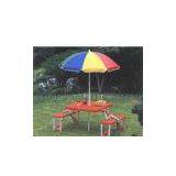 Picnic Table With Umbrella thumbnail-1