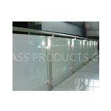 Silkscreen Toughened Glass Panel Railings Laminated CE Standard