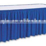 Party Deco Polyester Scuba Table Skirting Banquet Polyester Jersey Table Skirt