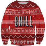 Chill Letter Christmas Unisex 3D Printed Sweatshirts/blue na Plus Size 3d Fashioable Christmas Printed Hoodies Without Hood