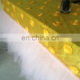 Yellow Lace Tulle Table Skirt Wedding Banquet Table Cloth thumbnail-4