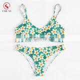 Custom Made Calico Print Cami Bikini Set thumbnail-1