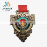 Antique Copper Plated Animal Sport Commemorative 3d Medal