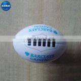 Custom LOGO Printed Rugby Shape pu Foam Ball thumbnail-2